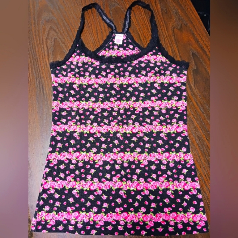 🖤💗🖤Candie's Scalloped Lace Strap Tank Top, Size S